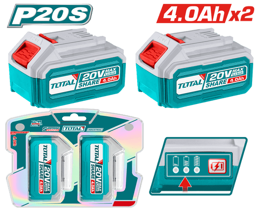 COMBO 20V BATERIAS 2X4.0AH INDUSTRIAL BLISTER EDIC.LIMITADA