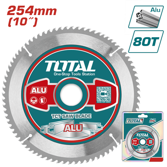DISCO DENTADO TCT P/ALUMINIO 254MM (10'') 80T INDUSTRIAL
