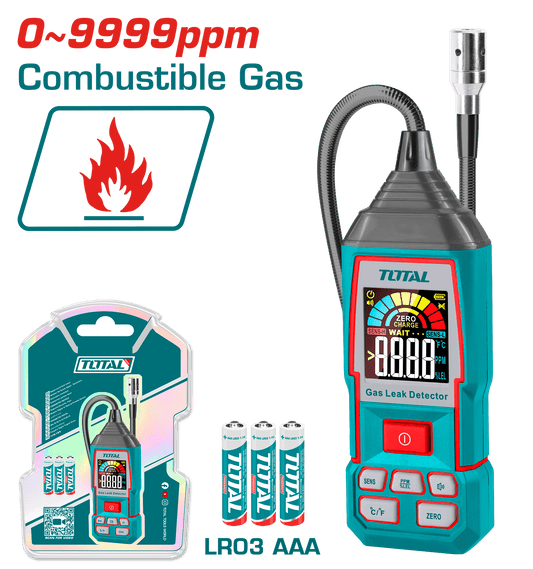 DETECTOR DE FUGAS DE GAS DIGITAL 0-9999PPM ACC:<5% (METANO) TIEMPO: <2S