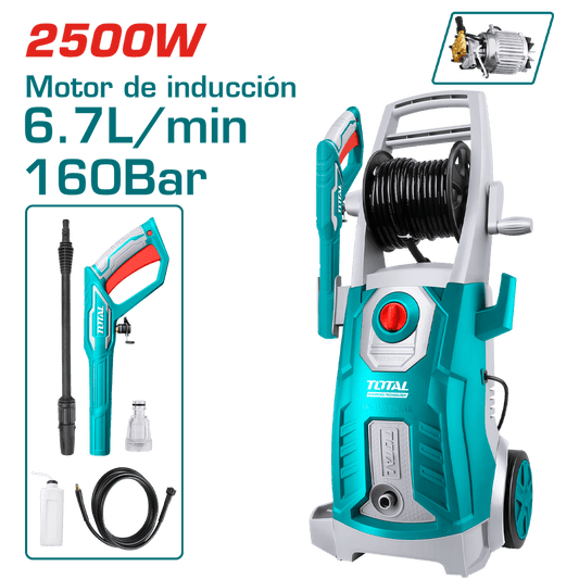 LAVADORA DE ALTA PRESIÓN 2500W 2300PSI 6.7L/MIN INDUSTRIAL