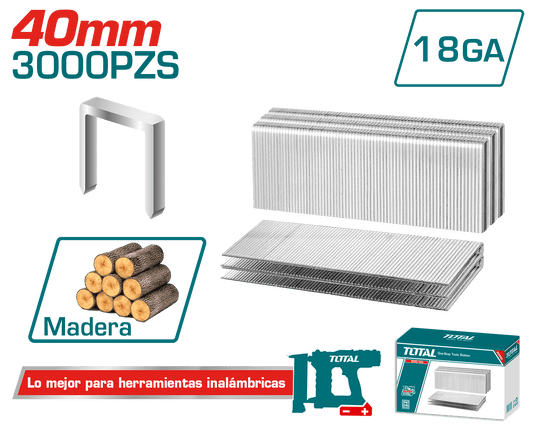 GRAPAS 40MM C:5.7MM  GA18 1.25X1.0MM 3000PZS/CAJA P/TAT81501