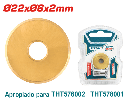 CUCHILLA CORTAMAYOLICA 22X6X2MM TUNGSTENO