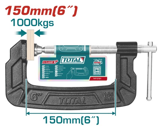 PRENSA G 150MM(6'') HIERRO FUNDIDO HILO-T INDUSTRIAL