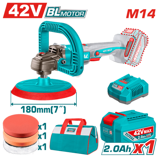 PULIDORA ANGULAR 42V 180MM 4000-25000RPM M14 V.VARIABLE INDUSTRIAL