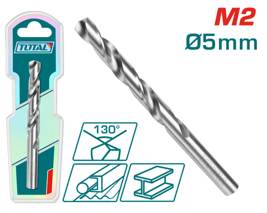 BROCA M2 HSS D:5.0MM 130º INDUSTRIAL