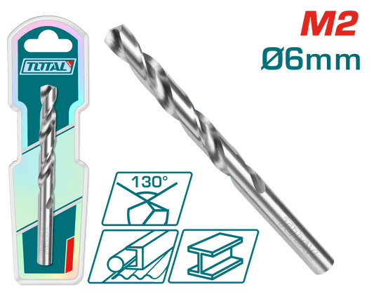 BROCA M2 HSS D:6.0MM 130º INDUSTRIAL