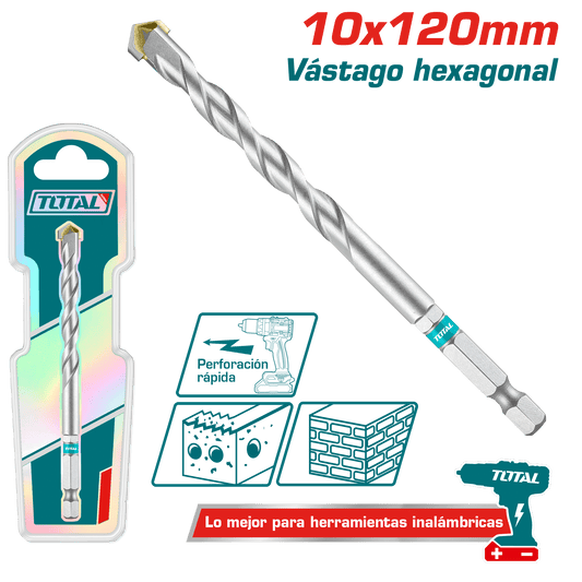 BROCA ALBAÑILERÍA 10X120MM HEX IDEAL INALMABRICOS