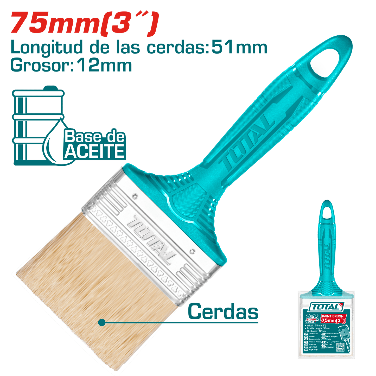 BROCHA P/ESMALTE 75MM (3'') 51X12MM