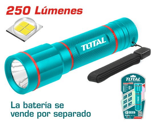 LINTERNA 250LM DIS: 160M BAT: 3XAAA (NO INCLUYE) INDUSTRIAL