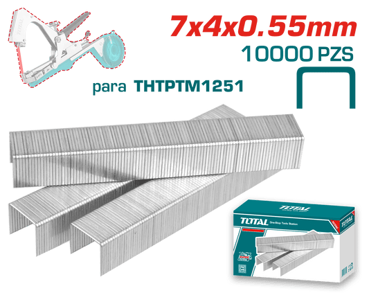 GRAPAS PARA ATADORA AGRICOLA 7X4X0.55MM 100000PCS/BOX