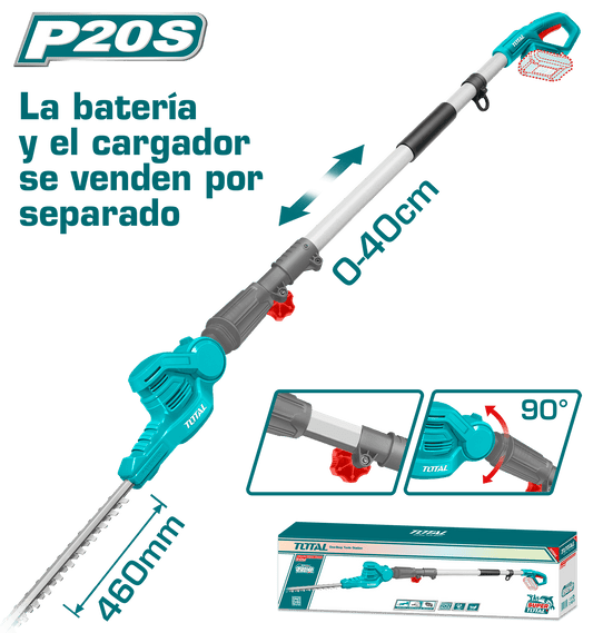 CORTASETOS LI-ION 20V 2800SPM 46CM C:18MM EXTENSION 0-40CM