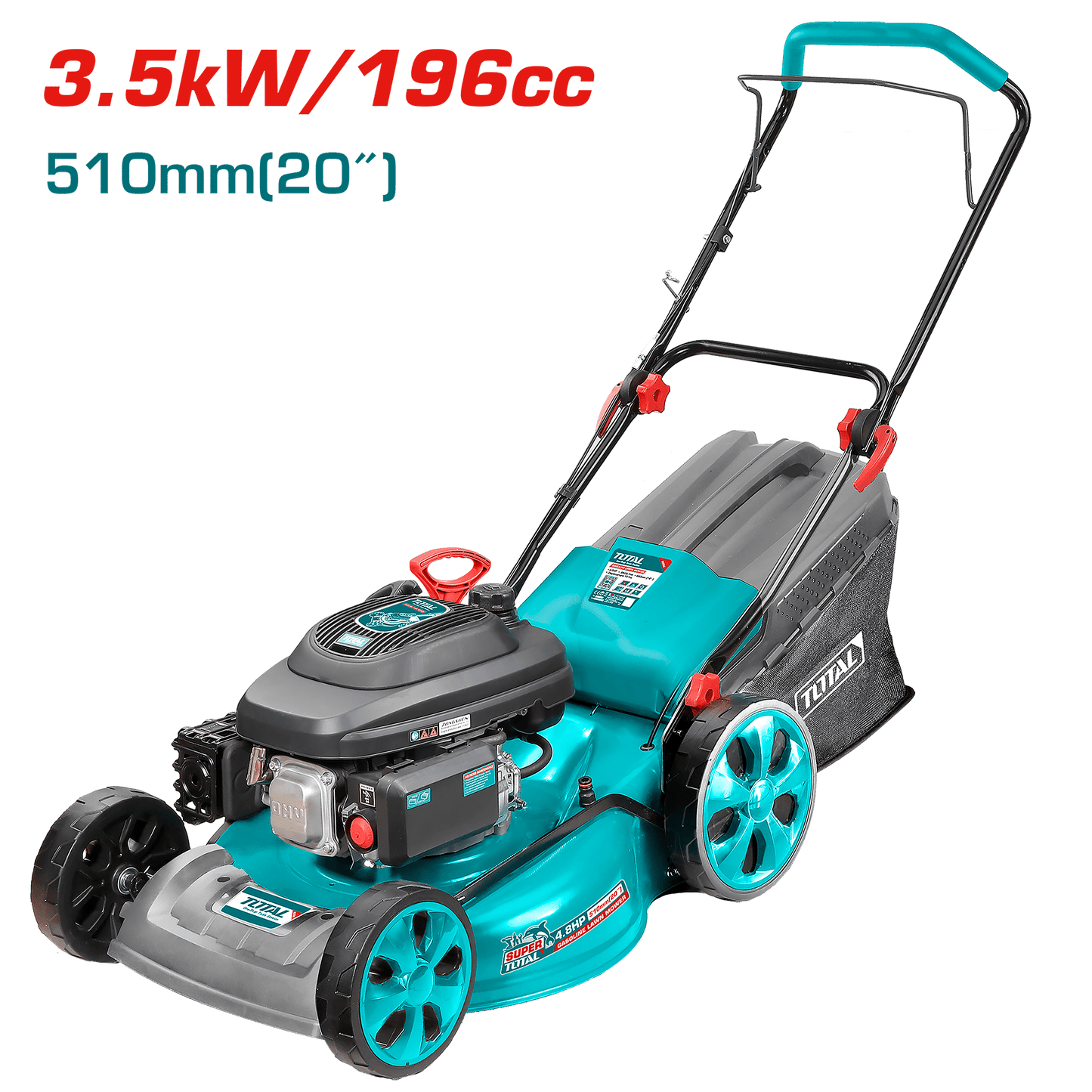 CORTA CESPED 196CC 4-TIEMPOS 4.8HP 2800RPM 510MM(20'') INDUSTRIAL