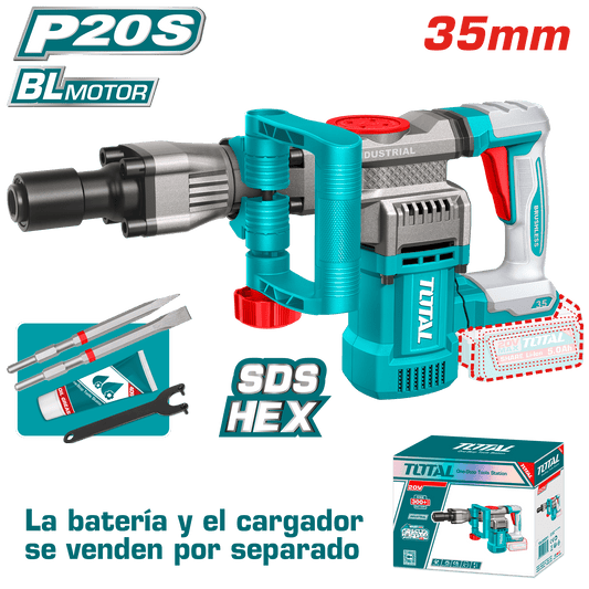 DEMOLEDOR 20V BL-MOTOR 35MM SDS-HEX 0-3200BPM 16J INDUSTRIAL