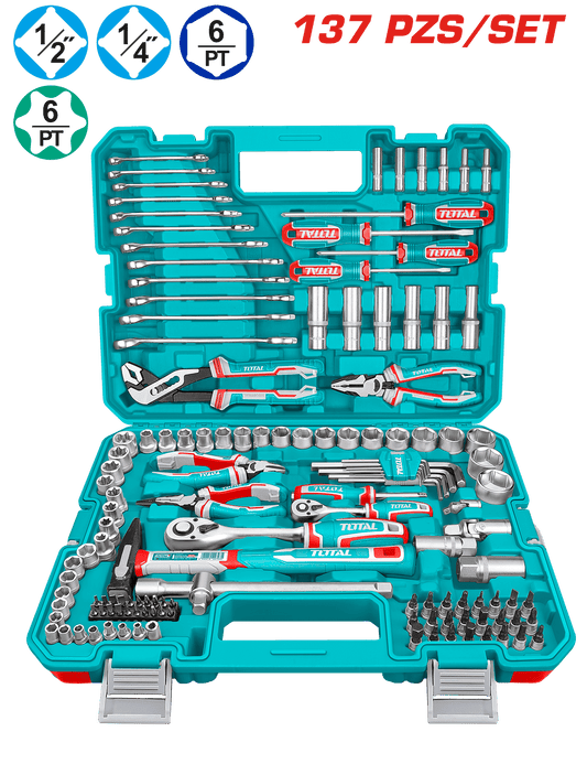 SET HERRAMIENTAS COMBINADAS 137 PZS INC MALETIN INDUSTRIAL