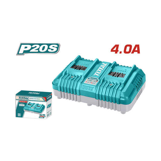 CARGADOR INTELIGENTE 4.0A 21V DUAL SIMULTANEO P20S INDUSTRIAL