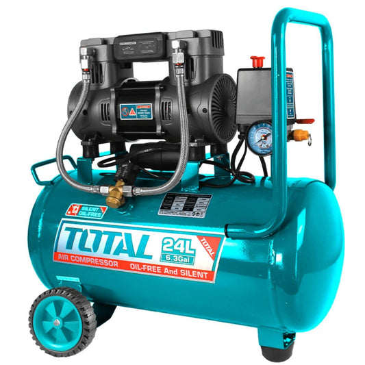 COMPRESORA OIL-FREE 24L 1.5HP 67DB 8BAR 3400RPM