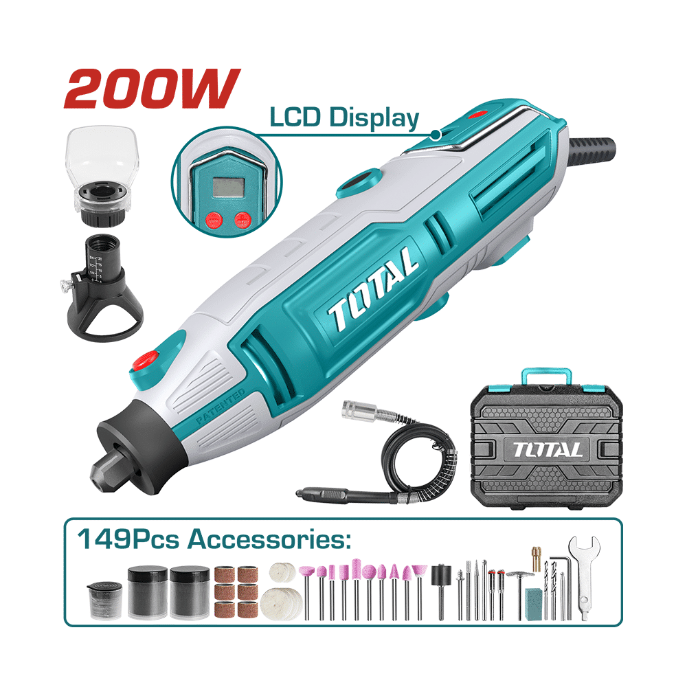 RECTIFICADOR 220V 200W 40000RPM 3.2/2.3MM LCD VARIABLE MALETING