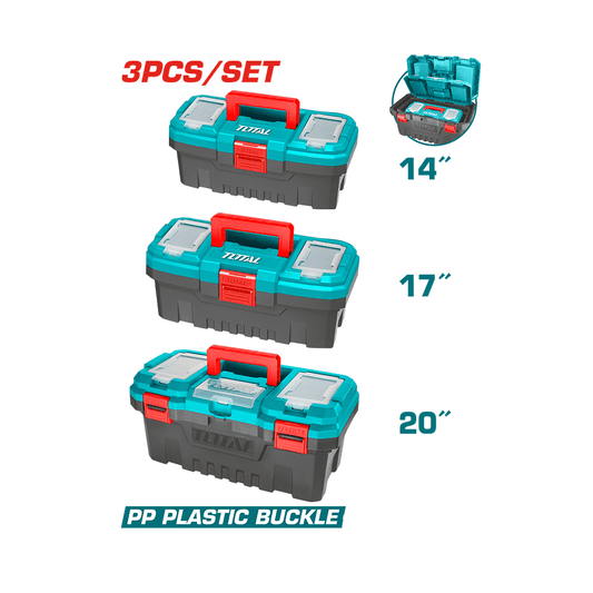 MALETINES PLÁSTICOS PARA HERRAMIENTAS 3PCS 14 / 17 / 20 PULGADAS